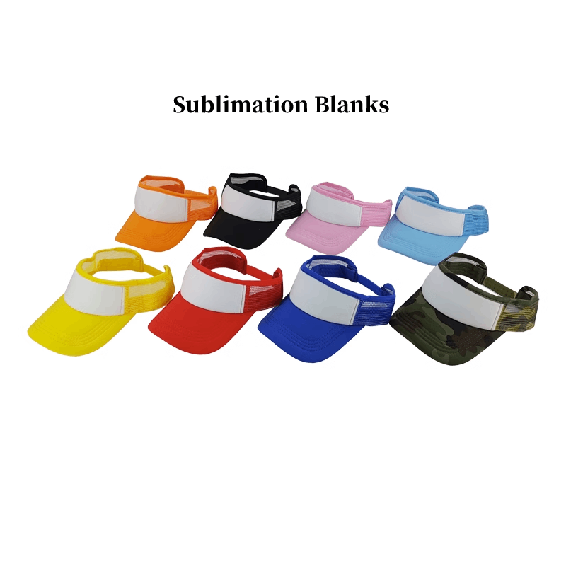 Hat Sublimation Blank - 10 Stück modische, leere Sublimations-Sonnenhüte, verstellbare